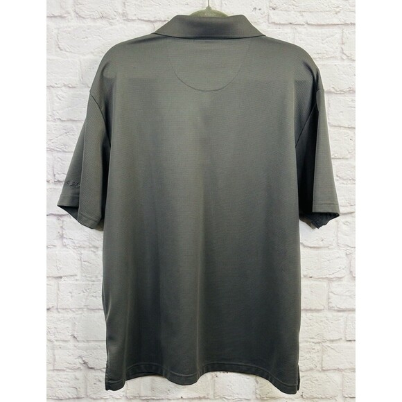 Ben Hogan Mens Performance Golf Polo Shirt SIZE XL‎ Gray Solid Short Sleeve Grey - Picture 3 of 10